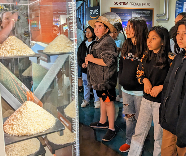 Students visit the SAGE Center and learn about agriculture, industry, energy, and sustainability.